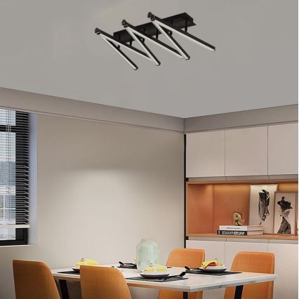 LED Prigušivi nadgradni luster LED/75W/230V 3000-6500K + Daljinski upravljač