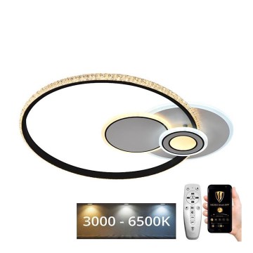 LED Prigušivi nadgradni luster LED/80W/230V 3000-6500K + Daljinski upravljač