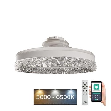 LED Prigušivi nadgradni luster LED/86W/230V 3000-6500K bela + Daljinski upravljač