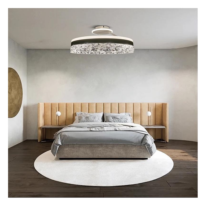 LED Prigušivi nadgradni luster LED/86W/230V 3000-6500K bela + Daljinski upravljač