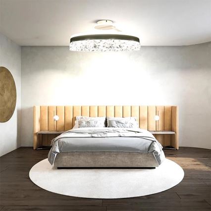 LED Prigušivi nadgradni luster LED/86W/230V 3000-6500K bela + Daljinski upravljač