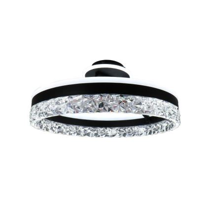 LED Prigušivi nadgradni luster LED/86W/230V 3000-6500K crno + Daljinski upravljač