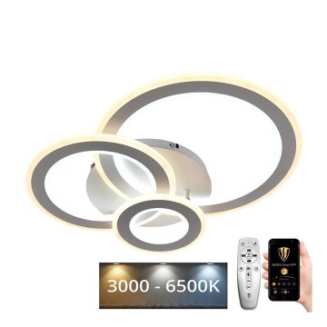 LED Prigušivi nadgradni luster LED/90W/230V 3000-6500K + Daljinski upravljač