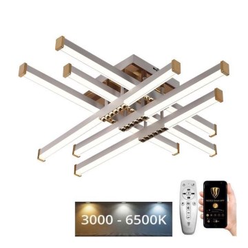 LED Prigušivi nadgradni luster LED/90W/230V 3000-6500K + Daljinski upravljač