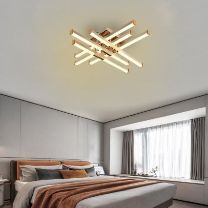 LED Prigušivi nadgradni luster LED/90W/230V 3000-6500K + Daljinski upravljač