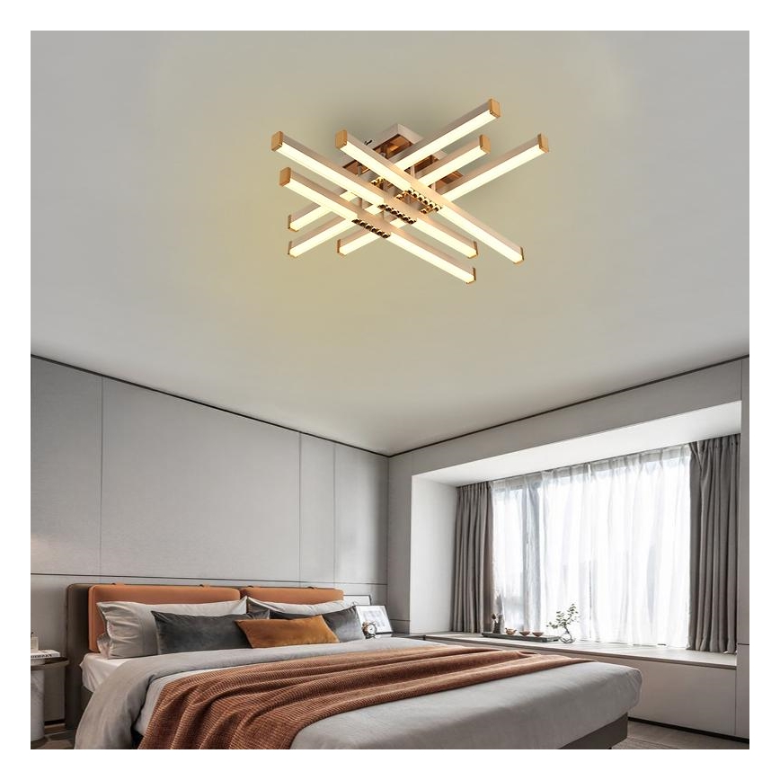 LED Prigušivi nadgradni luster LED/90W/230V 3000-6500K + Daljinski upravljač