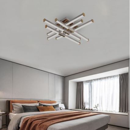 LED Prigušivi nadgradni luster LED/90W/230V 3000-6500K + Daljinski upravljač