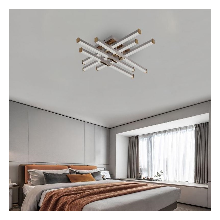 LED Prigušivi nadgradni luster LED/90W/230V 3000-6500K + Daljinski upravljač