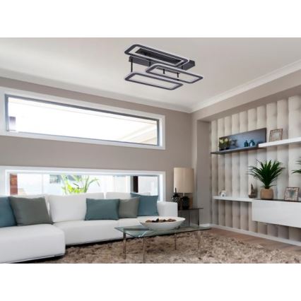 LED Prigušivi nadgradni luster LED/90W/230V 3000-6500K + Daljinski upravljač