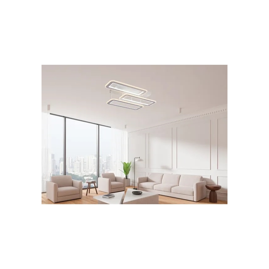 LED Prigušivi nadgradni luster LED/90W/230V 3000-6500K + Daljinski upravljač