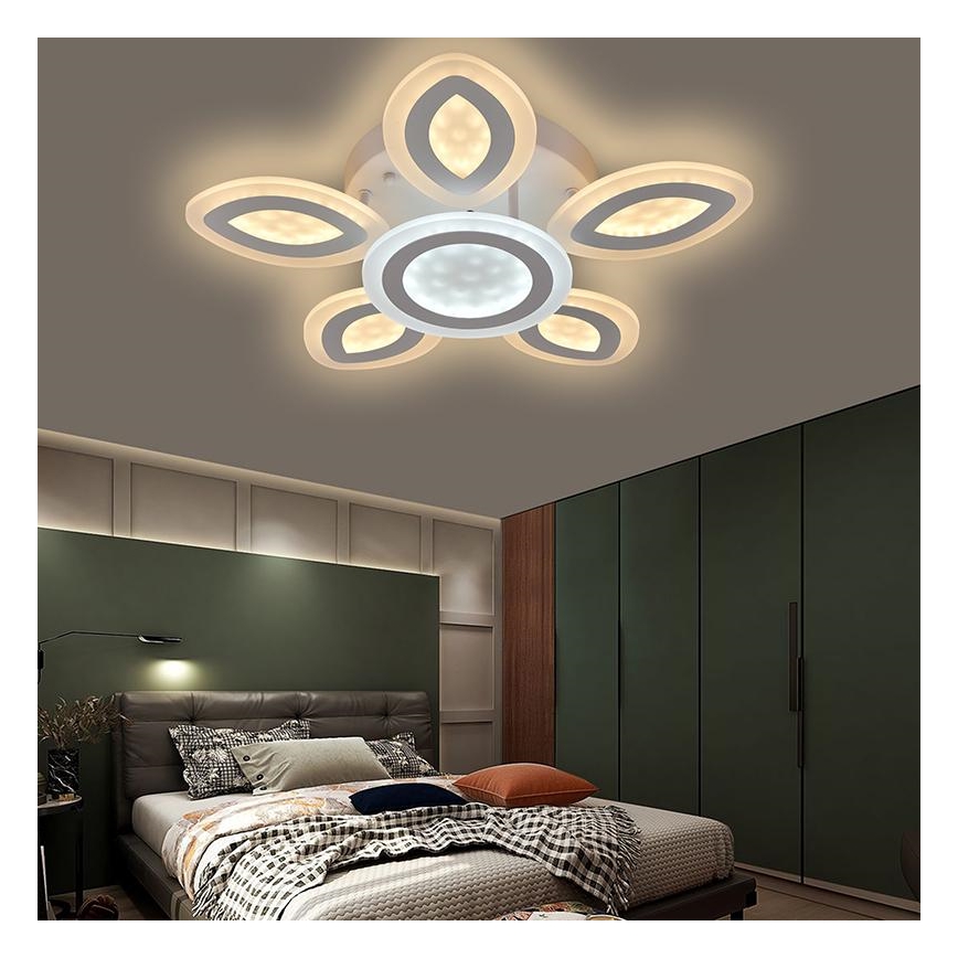 LED Prigušivi nadgradni luster LED/95W/230V 3000-6500K + Daljinski upravljač