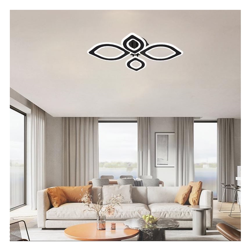 LED Prigušivi nadgradni luster LED/95W/230V 3000-6500K + Daljinski upravljač
