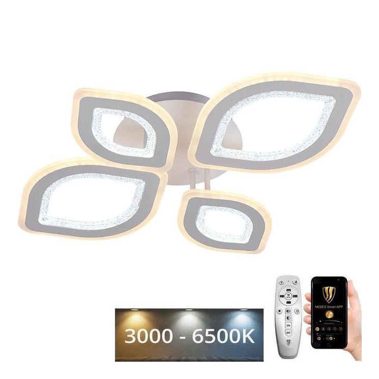 LED Prigušivi nadgradni luster LED/95W/230V 3000-6500K + Daljinski upravljač