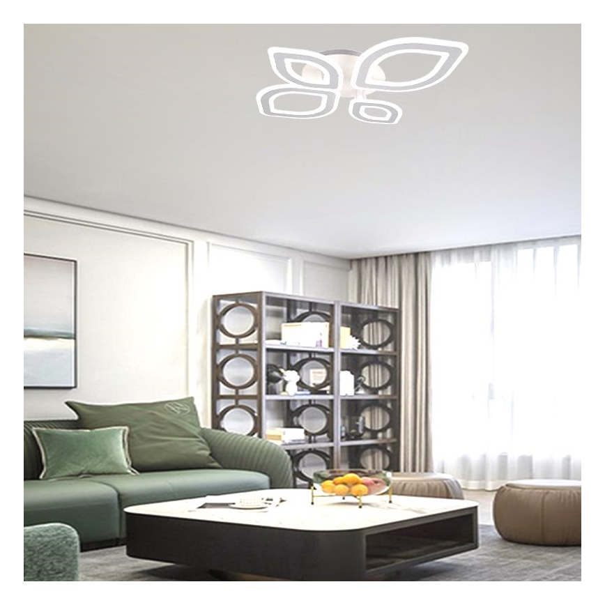 LED Prigušivi nadgradni luster LED/95W/230V 3000-6500K + Daljinski upravljač