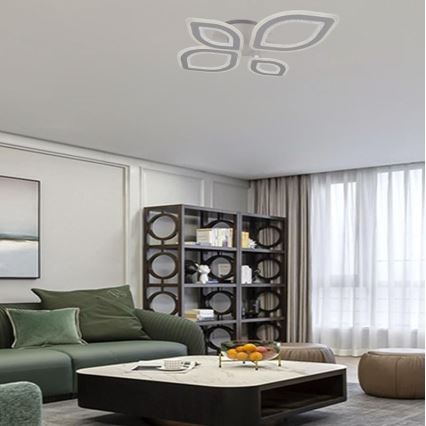 LED Prigušivi nadgradni luster LED/95W/230V 3000-6500K + Daljinski upravljač