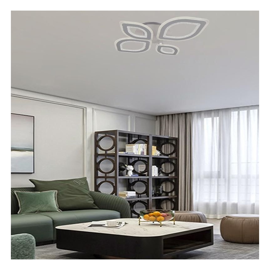 LED Prigušivi nadgradni luster LED/95W/230V 3000-6500K + Daljinski upravljač