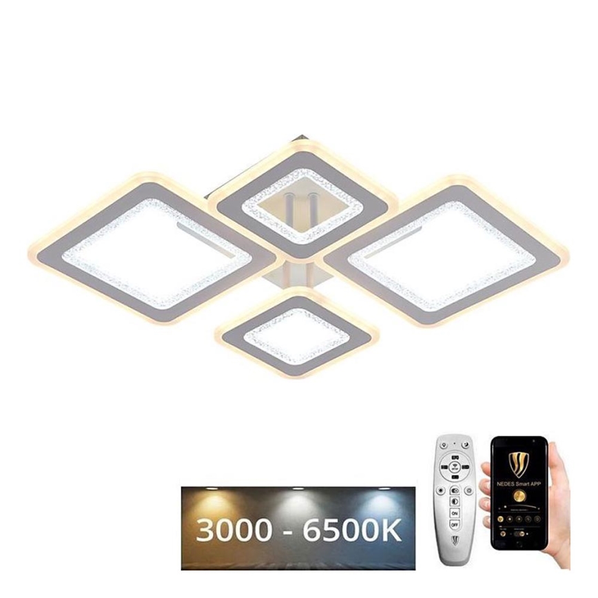 LED Prigušivi nadgradni luster LED/95W/230V 3000-6500K + Daljinski upravljač