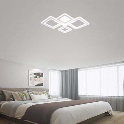 LED Prigušivi nadgradni luster LED/95W/230V 3000-6500K + Daljinski upravljač