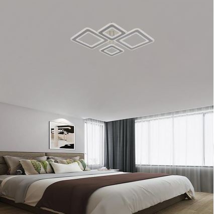 LED Prigušivi nadgradni luster LED/95W/230V 3000-6500K + Daljinski upravljač