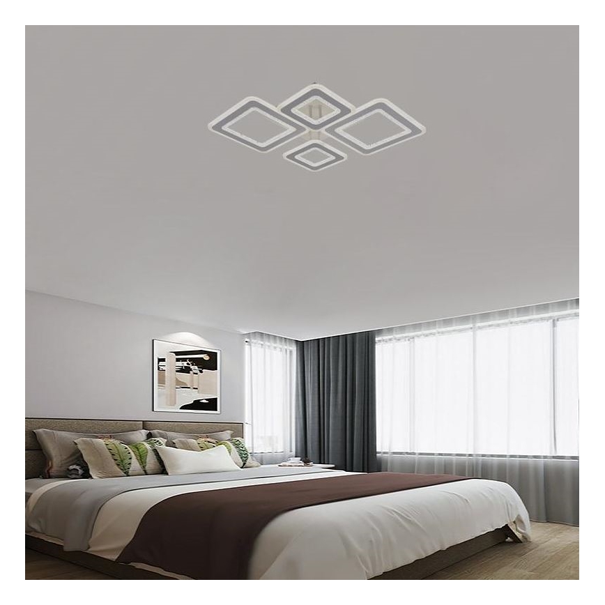 LED Prigušivi nadgradni luster LED/95W/230V 3000-6500K + Daljinski upravljač