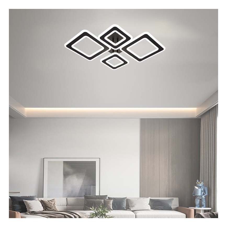 LED Prigušivi nadgradni luster LED/95W/230V 3000-6500K + Daljinski upravljač