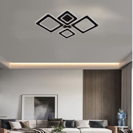 LED Prigušivi nadgradni luster LED/95W/230V 3000-6500K + Daljinski upravljač