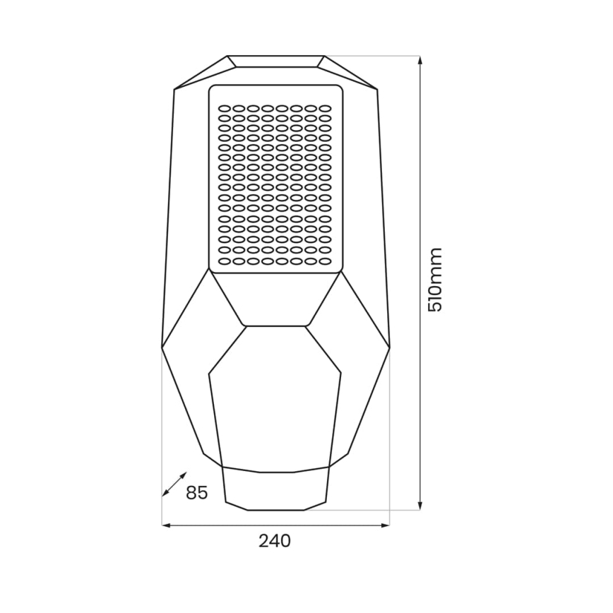 LED Prigušivi reflektor sa senzorom za dan/noć i solarnim panelom LED/200W/20000 mAh 6500K IP65 sivo