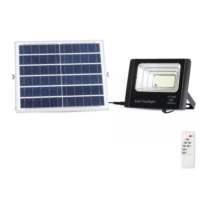 LED Prigušivi solarni reflektor LED/16W/3,2V 4000K IP65 10000 mAh + Daljinski upravljač
