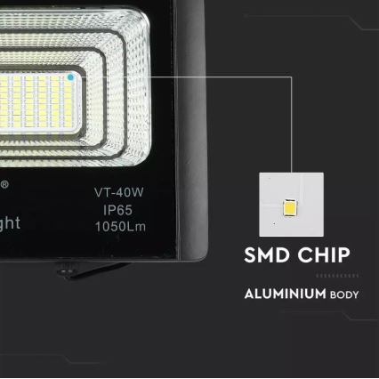 LED Prigušivi solarni reflektor LED/16W/3,2V 4000K IP65 10000 mAh + Daljinski upravljač