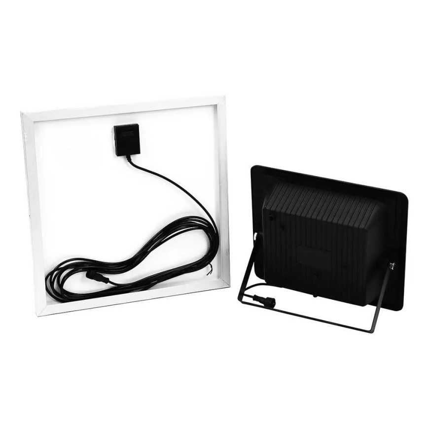LED Prigušivi solarni reflektor LED/20W/6,4V 4000K IP65 + Daljinski upravljač