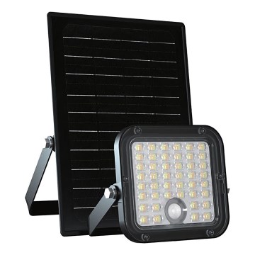 LED Prigušivi solarni reflektor sa senzorom LED/10W/3,7V 4000/6000K IP65 + Daljinski upravljač