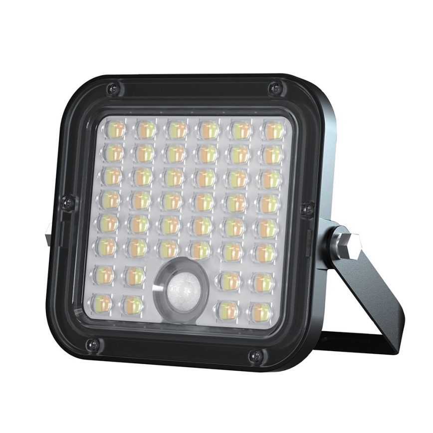 LED Prigušivi solarni reflektor sa senzorom LED/10W/3,7V 4000/6000K IP65 + Daljinski upravljač