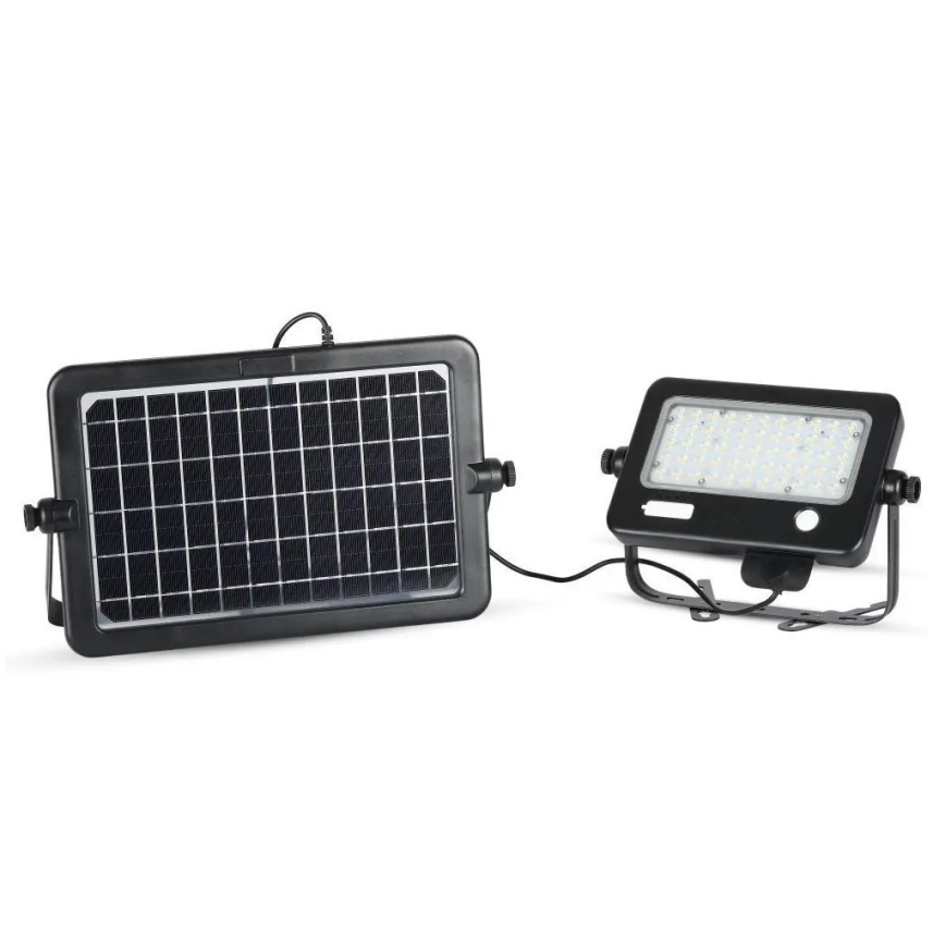 LED Prigušivi solarni reflektor sa senzorom LED/10W/3,7V 4000K IP65 7200 mAh + USB port