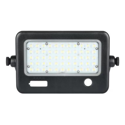 LED Prigušivi solarni reflektor sa senzorom LED/10W/3,7V 4000K IP65 7200 mAh + USB port