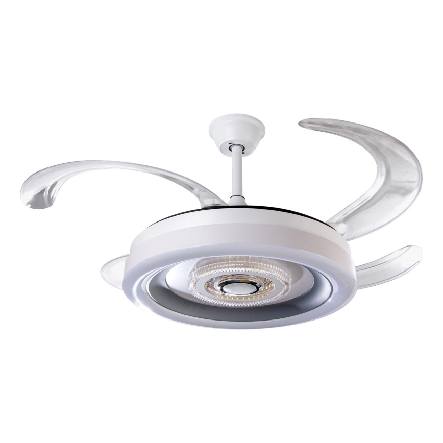 LED Prigušivi stropni ventilator LED/60W/230V 3000-6000K pr. 50 cm bela + Daljinski upravljač