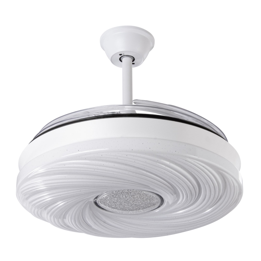 LED Prigušivi stropni ventilator LED/60W/230V 3000-6000K pr. 50 cm bela + Daljinski upravljač