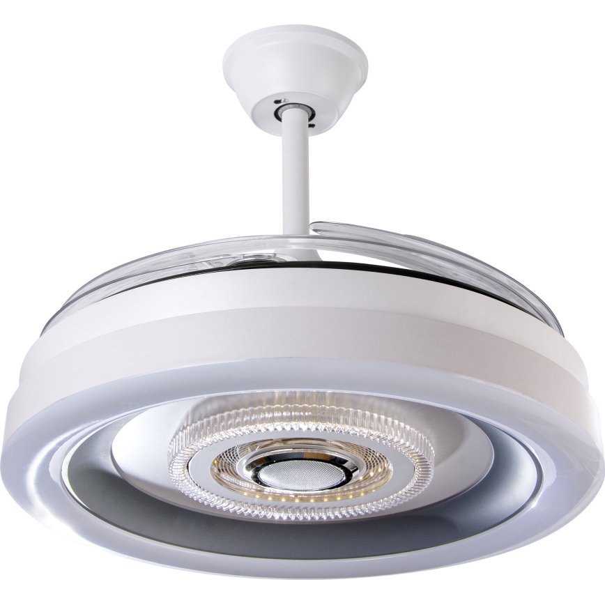LED Prigušivi stropni ventilator LED/60W/230V 3000-6000K pr. 50 cm bela + Daljinski upravljač