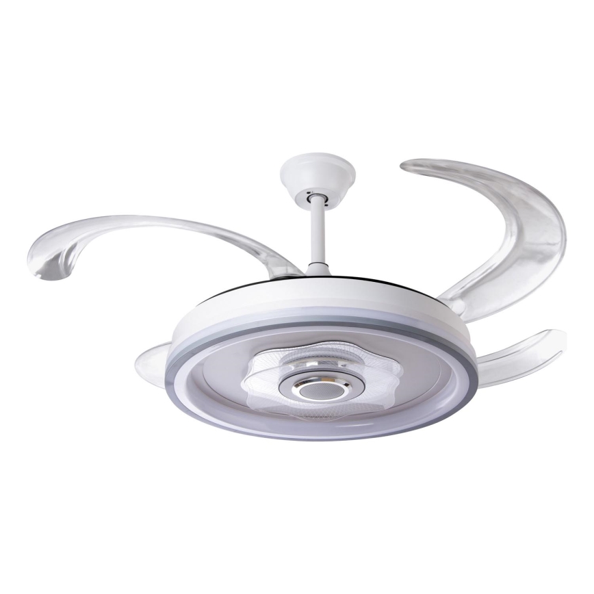LED Prigušivi stropni ventilator LED/70W/230V 3000-6000K pr. 50 cm bela + Daljinski upravljač