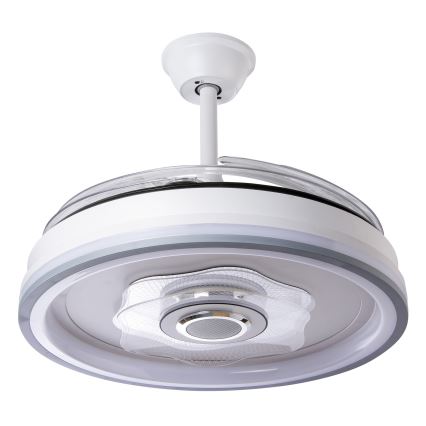 LED Prigušivi stropni ventilator LED/70W/230V 3000-6000K pr. 50 cm bela + Daljinski upravljač