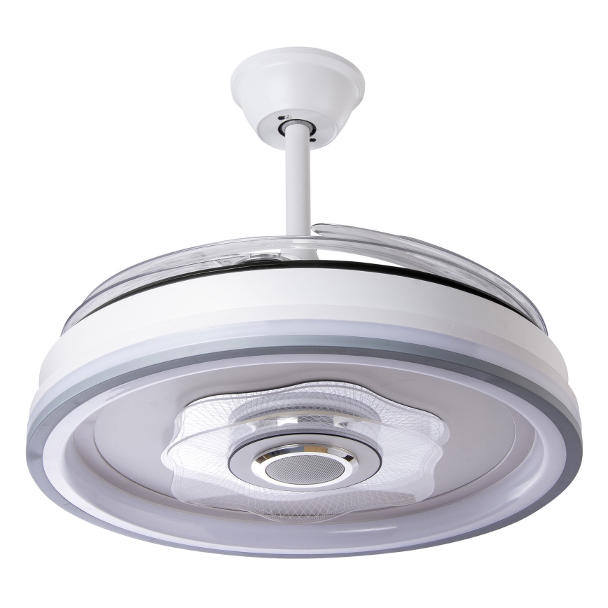 LED Prigušivi stropni ventilator LED/70W/230V 3000-6000K pr. 50 cm bela + Daljinski upravljač