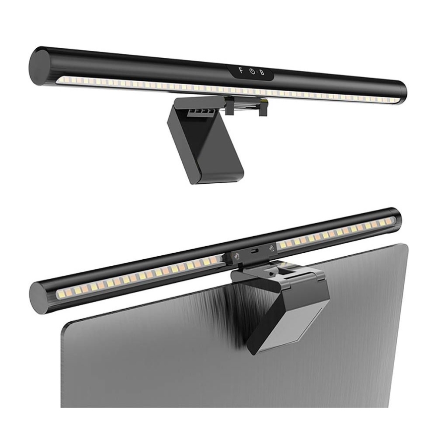 LED Prigušivo dodirno osvetljenje za monitor LED/5W/5V 3000/4000/5000/6000K 42 cm crno