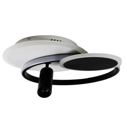 LED Prigušiva plafonjera LED/65W/230V 3000-6500K bela/crno + Daljinski upravljač