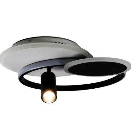 LED Prigušiva plafonjera LED/65W/230V 3000-6500K bela/crno + Daljinski upravljač
