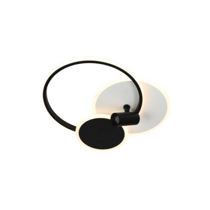 LED Prigušiva plafonjera LED/65W/230V 3000-6500K bela/crno + Daljinski upravljač