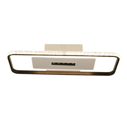 LED Prigušiva plafonjera LED/75W/230V 3000-6500K bela/crno + Daljinski upravljač