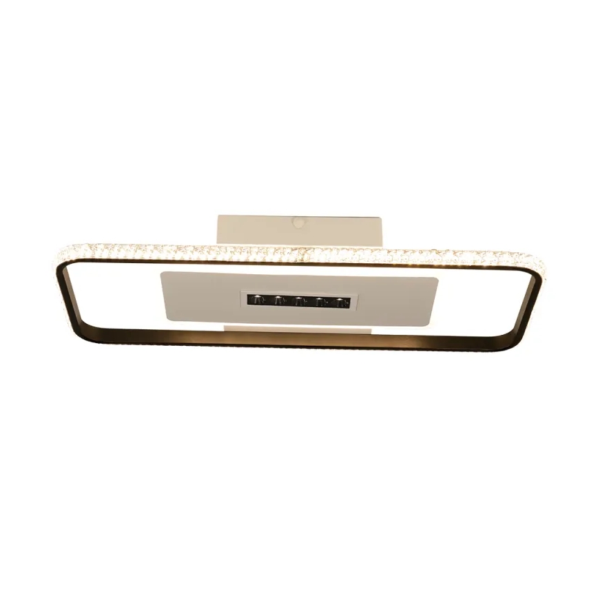 LED Prigušiva plafonjera LED/75W/230V 3000-6500K bela/crno + Daljinski upravljač