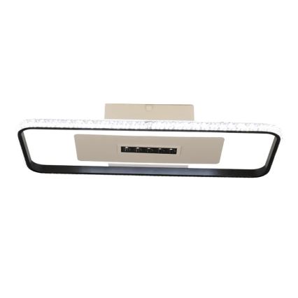 LED Prigušiva plafonjera LED/75W/230V 3000-6500K bela/crno + Daljinski upravljač