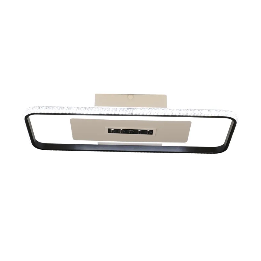 LED Prigušiva plafonjera LED/75W/230V 3000-6500K bela/crno + Daljinski upravljač