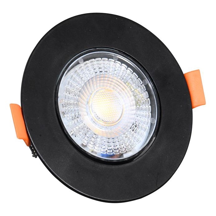 LED Prigušivo ugradbeno svetlo ZITA LED/3/5/7W/230V 3000/4000/6000K pr. 9 cm crno