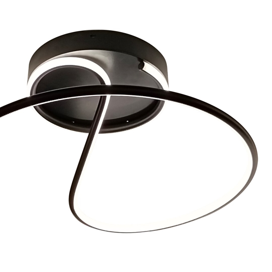 LED prislonjen plafonski luster DELTA LED/30W/230V crna